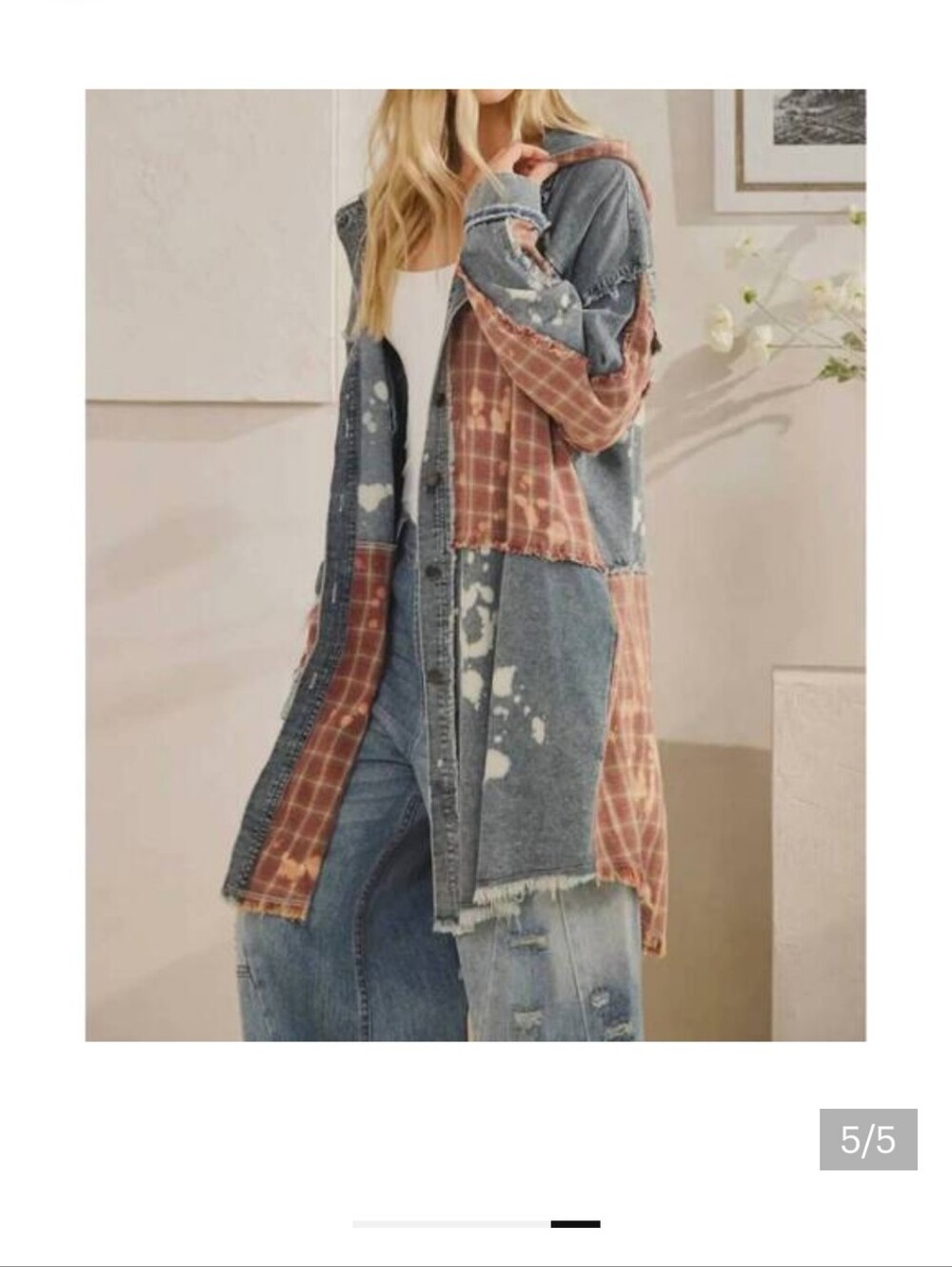 Patchwork Denim Jacket - Picture 2 of 5